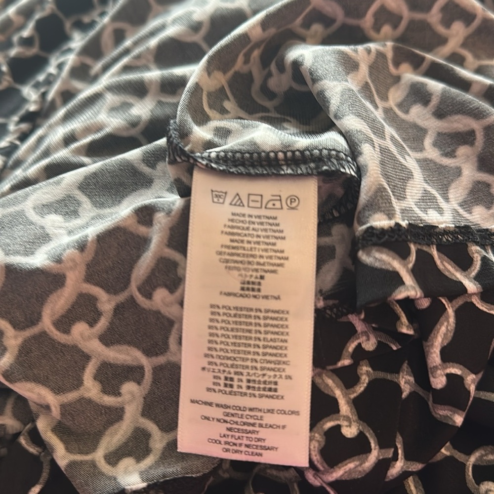 Michael Michael Kors Chain Link Pattern Wrap Dress - image 8